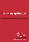 Imagen de portada de la revista Revista de investigación educativa, RIE
