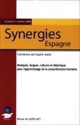 Imagen de portada de la revista Synergies Espagne