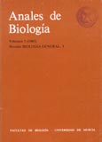 Imagen de portada de la revista Anales de biología. Sección Biología general