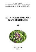 Imagen de portada de la revista Acta horti botanici bucurestiensis