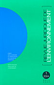Imagen de portada de la revista Revue juridique de l'environnement