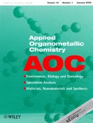 Imagen de portada de la revista Applied organometallic chemistry