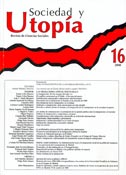 Imagen de portada de la revista Sociedad y utopía