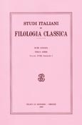 Imagen de portada de la revista Studi italiani di filología classica