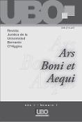 Imagen de portada de la revista Ars Boni et Aequi