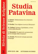 Imagen de portada de la revista Studia patavina