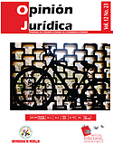 Imagen de portada de la revista Opinión Jurídica