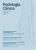 Imagen de portada de la revista Podología clínica