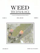 Imagen de portada de la revista Weed technology