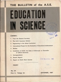 Imagen de portada de la revista Education in science