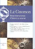 Imagen de portada de la revista Le Gnomon