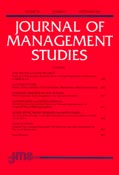 Imagen de portada de la revista Journal of management studies