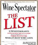 Imagen de portada de la revista The Wine spectator