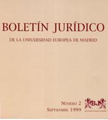 Imagen de portada de la revista Boletín jurídico de la Universidad Europea de Madrid