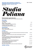 Imagen de portada de la revista Studia Poliana