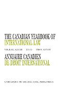 Imagen de portada de la revista The Canadian Yearbook of International Law