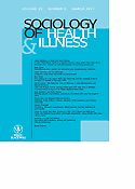 Imagen de portada de la revista Sociology of Health & Illness