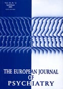 Imagen de portada de la revista European journal of psychiatry