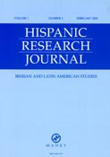 Imagen de portada de la revista Hispanic Research Journal