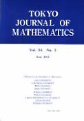 Imagen de portada de la revista Tokyo Journal of Mathematics