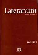 Imagen de portada de la revista Lateranum