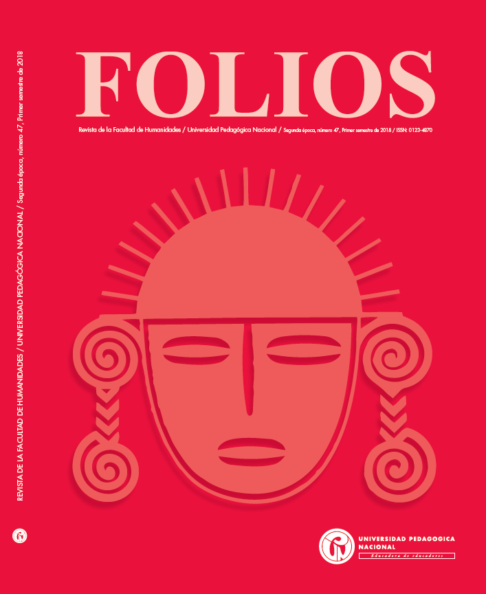 Imagen de portada de la revista Folios