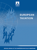 Imagen de portada de la revista European taxation