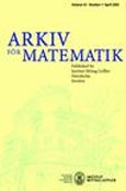 Imagen de portada de la revista Arkiv för matematik