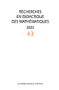 Imagen de portada de la revista Recherches en didactique des mathématiques