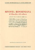 Imagen de portada de la revista Rivista Rosminiana di filosofia e di cultura