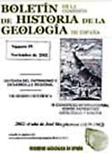 Imagen de portada de la revista Boletín de la Comisión de Historia de la Geología de España