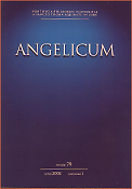 Imagen de portada de la revista Angelicum