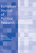 Imagen de portada de la revista European journal of political research