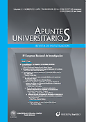 Imagen de portada de la revista Apuntes Universitarios
