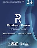 Imagen de portada de la revista Palabra y Razón