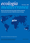 Imagen de portada de la revista Ecologia mediterranea