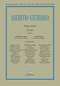 Imagen de portada de la revista Archivio Giuridico Filippo Serafini
