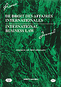 Imagen de portada de la revista Revue de droit des affaires internationales = International Business Law Journal