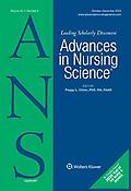Imagen de portada de la revista Advances in Nursing Science