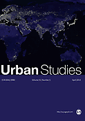 Imagen de portada de la revista Urban Studies
