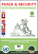 Imagen de portada de la revista Peace & Security - Paix et Sécurité Internationales (Euromediterranean Journal of International Law and International Relations)