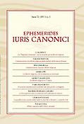 Imagen de portada de la revista Ephemerides iuris canonici