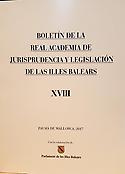 Imagen de portada de la revista Boletín de la Real Academia de Jurisprudencia y Legislación de las Illes Balears