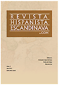 Imagen de portada de la revista Hispanista Escandinava
