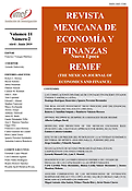 Imagen de portada de la revista Revista Mexicana de Economía y Finanzas (REMEF)