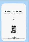 Imagen de portada de la revista Rivista di diritto romano