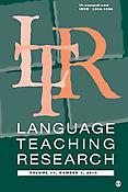 Imagen de portada de la revista Language teaching research