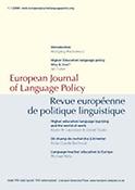Imagen de portada de la revista European journal of language policy