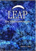 Imagen de portada de la revista Law, Ethics and Philosophy