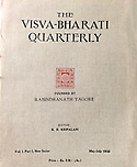 Imagen de portada de la revista The Visva-Bharati Quarterly
